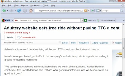 http://www.thestar.com/news/gta/article/737900--adultery-website-gets-free-ride-without-paying-ttc-a-cent